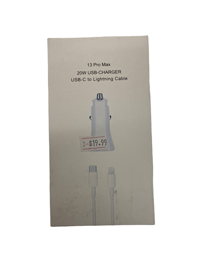 WEKOVER 20W USB CAR CHARGER WITH USB-C TO LIGHTNING CABLE