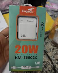 KINGMOX 20W CARGA RAPIDA KM-E6002C USB TO TYPE-C