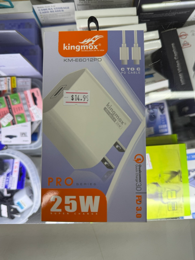 KINGMOX SUPER CHARGER 25W  TYPE-C KM-E6012PD