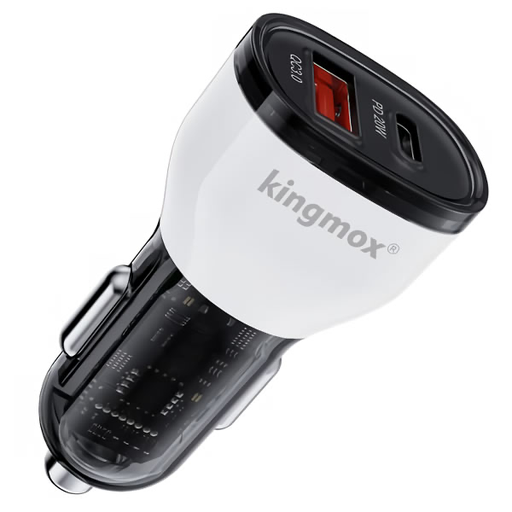 KINGMOX CAR CHARGER 38W TYPE-C & LIGHTNING KM-E6722