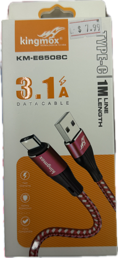 KINGMOX DATA CABLE KM-E6508C USB A TO TYPE-C 3.1A