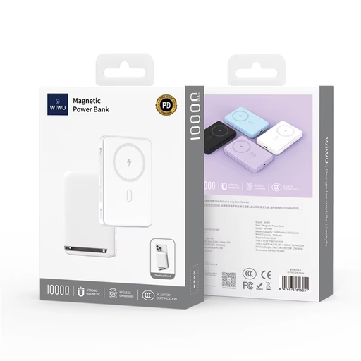 WIWU MAGNETIC POWER BANK 10000MAH WHITE